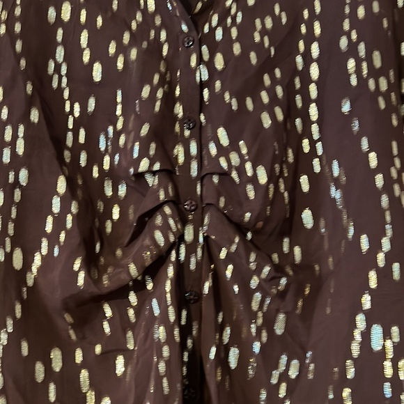ANTHROPOLOGY ADDISON STORY sz P SILK CROPPED, BOXY, PARTY, GLITZ, LUXURIOUS - Picture 2 of 10